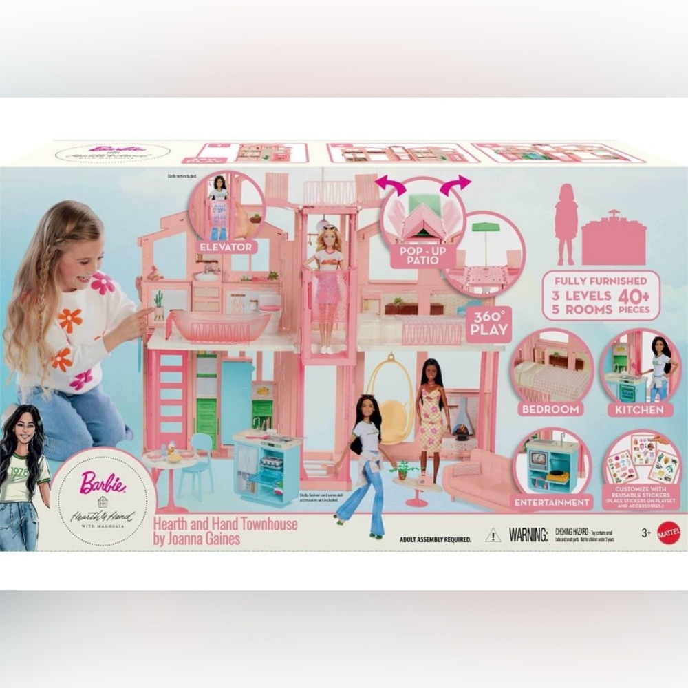 Barbie Hearth and Hand Townhouse With Joanna Gaines Barbie Doll